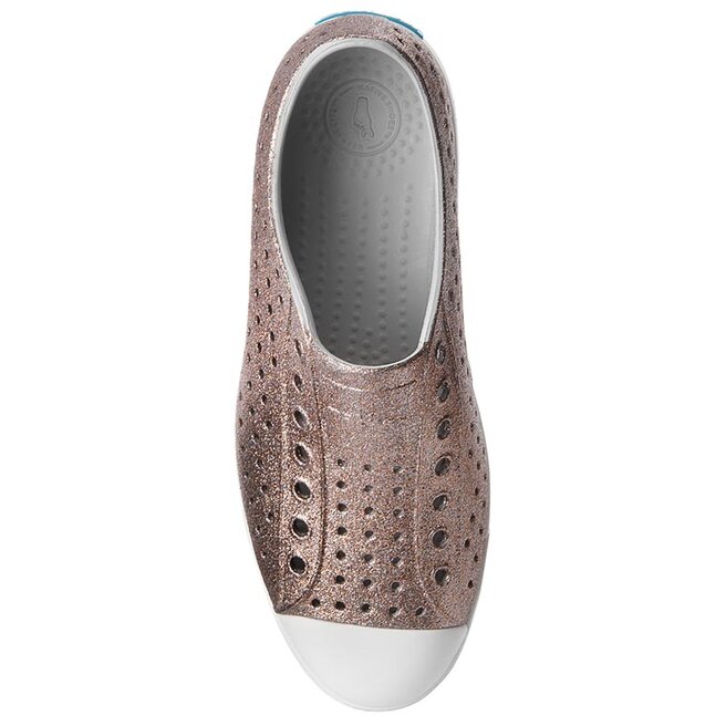 Native Sneakers aus Stoff Native Jefferson Bling 11100112-1241 Metal Bling/Shell White