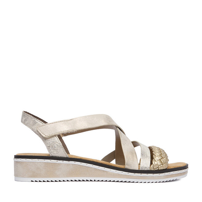 Sandały Rieker CEO-V3663-90 Złoty - kobiece