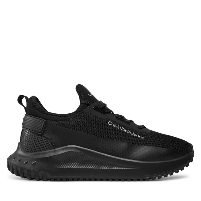 Sneakersy Calvin Klein Jeans Eva Runner Low Sock In Mix - Czarny