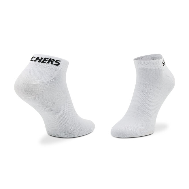 Skechers Sada 3 párů nízkých ponožek unisex Skechers SK43022 White 1000