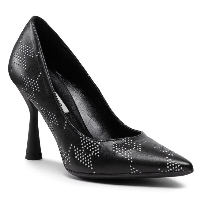Pantofi KARL LAGERFELD KL30875 Black/White Black/White imagine noua gjx.ro