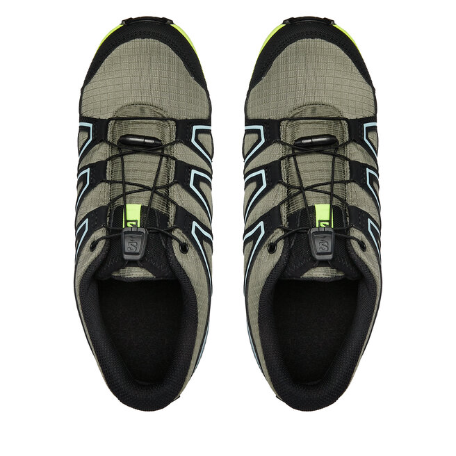 Salomon Cipő Salomon Speedcross Climasalomon™ Waterproof L47278900 Deep Lichen Green/Black/Safety Yellow