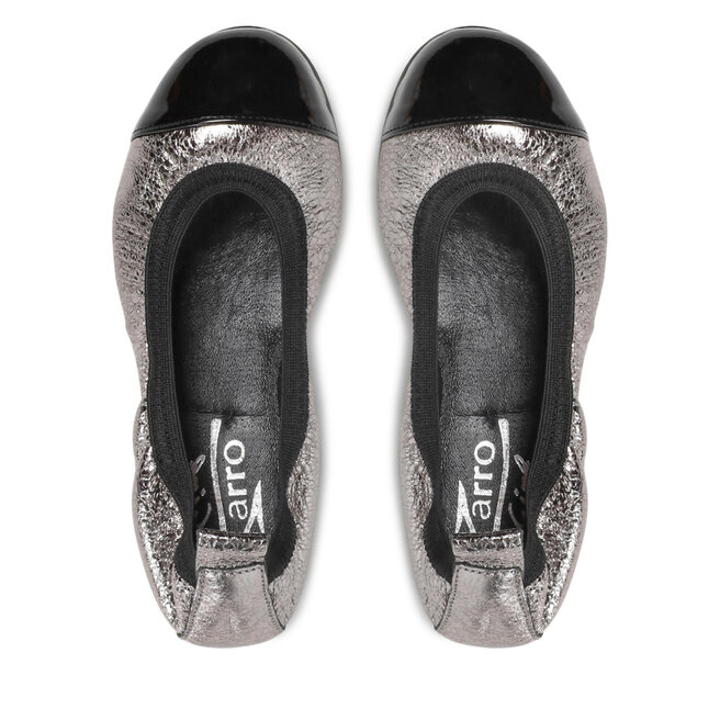 Zarro Μπαλαρίνες Zarro 42-110 Czarno/Srebrny
