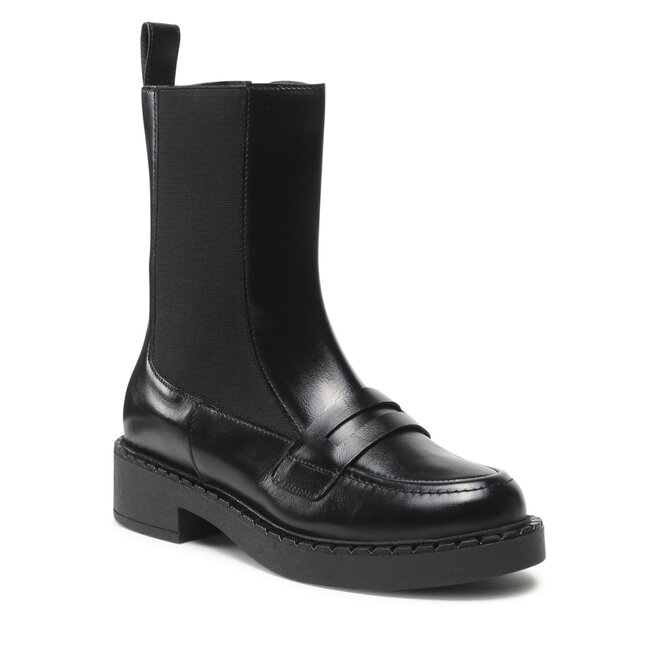 Botine Solo Femme 60114-01-N33/000-52-00 Negru 60114-01-N33/000-52-00 imagine noua gjx.ro