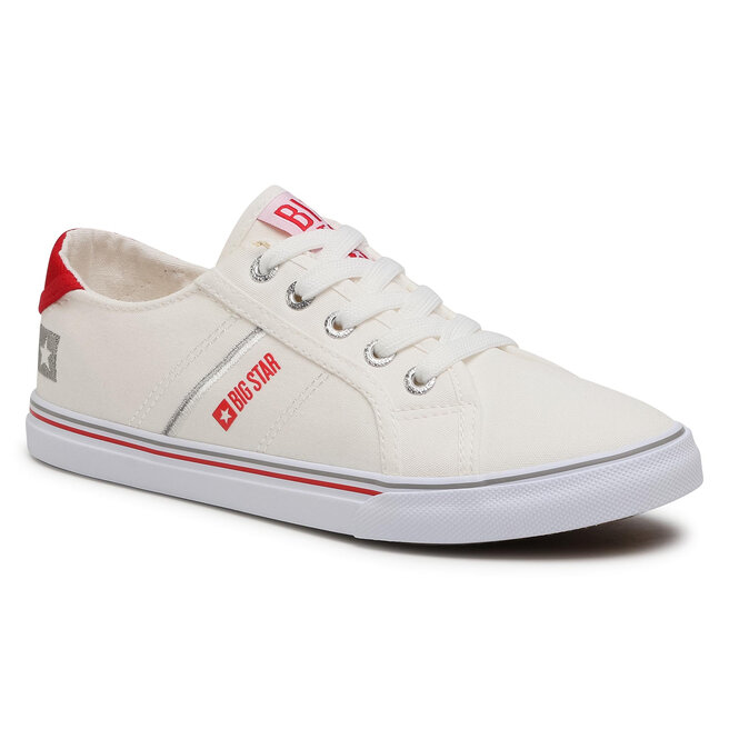 Big Star Shoes Πάνινα παπούτσια Big Star Shoes DD274892 White/Red