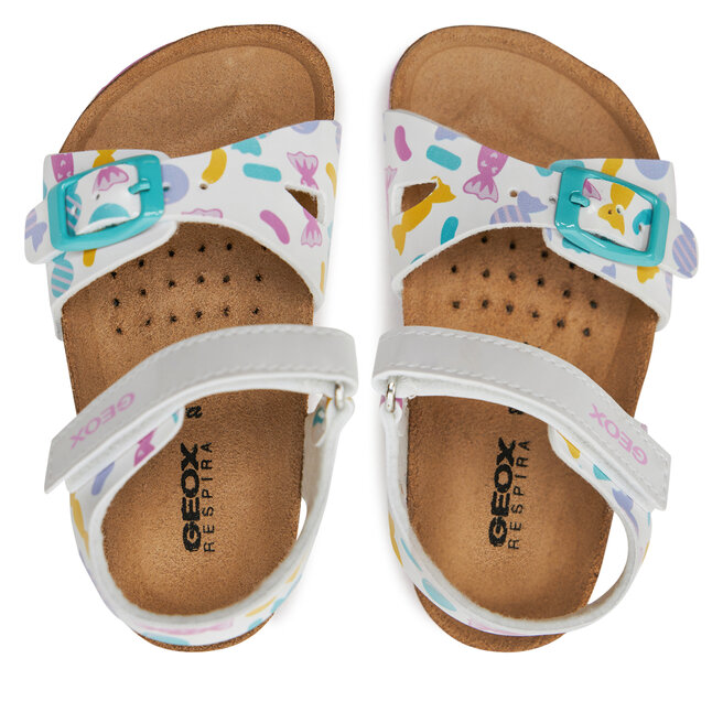 Geox Sandau0142y B Sandal Chalki Girl B452RA 000HH C0653 S Biau0142y