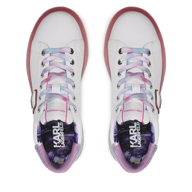 KARL LAGERFELD Сникърси KARL LAGERFELD KL62631D White Lthr w/Lilac