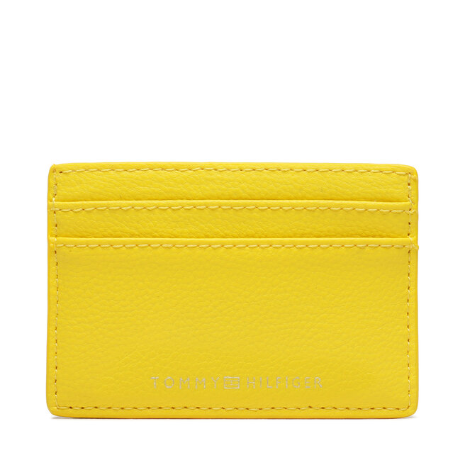 Etui na karty kredytowe Tommy Hilfiger Th Contemporary Cc Holder - Żółty