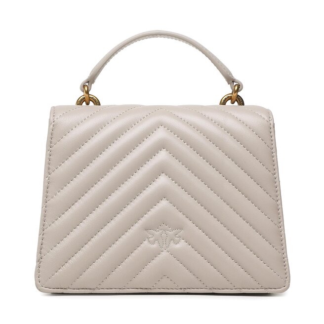 Pinko Handtasche Pinko Love One Top Handle Mini Light PE 23 PLTT 100071 A0GK Grey I30Q