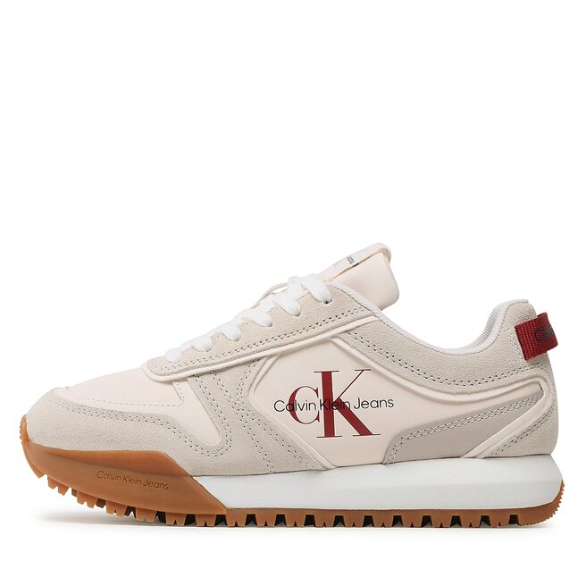 Calvin Klein Jeans Sneakers Calvin Klein Jeans Toothy Runner Irregular Lines W YW0YW00934 Ancient White/Eggshell 0K9