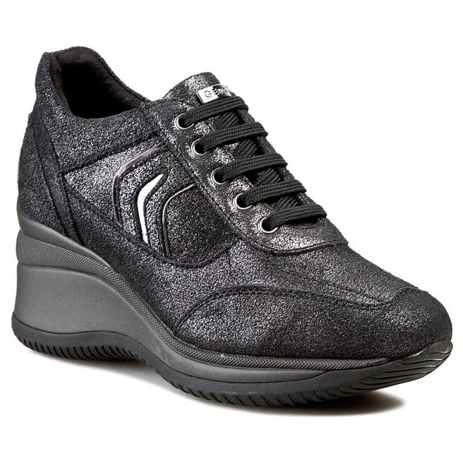Sneakers Geox D Regina B D4475B 000TM C9999 Noir chaussures