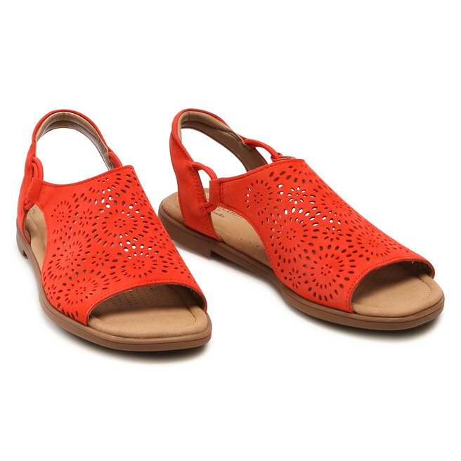 Clarks Sandalias Mujer Sandalias Planas Clarks Reyna Swirl Ante