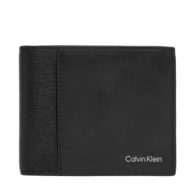 Portfel Calvin Klein Refined Mix Billfold W Coin LV04D1304G Czarny -