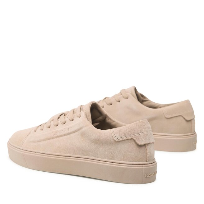 Calvin Klein Сникърси Calvin Klein Low Top Lace Up Sue HM0HM00989 Silver Mink A04