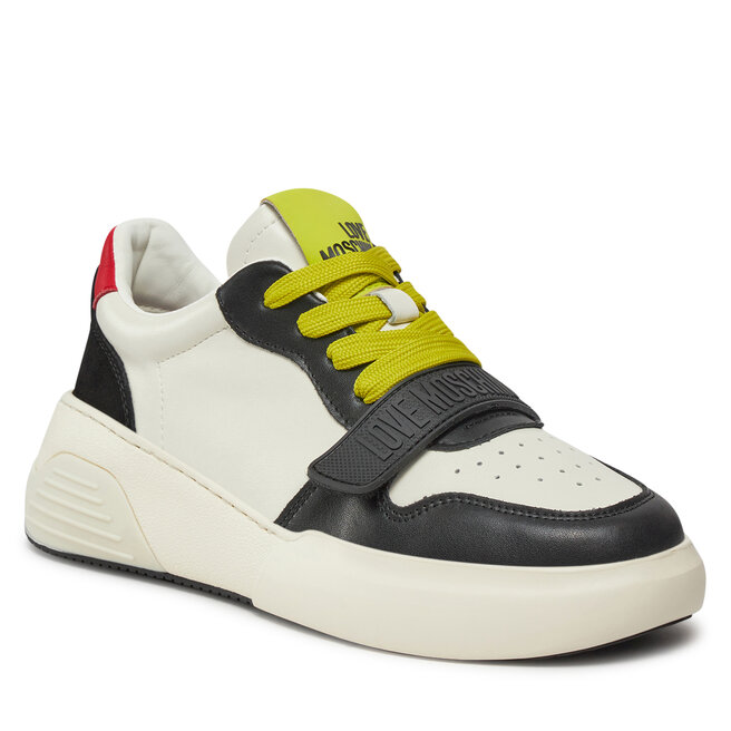 Sneakers LOVE MOSCHINO JA15395G1IIAB10A Latte Nero Ross