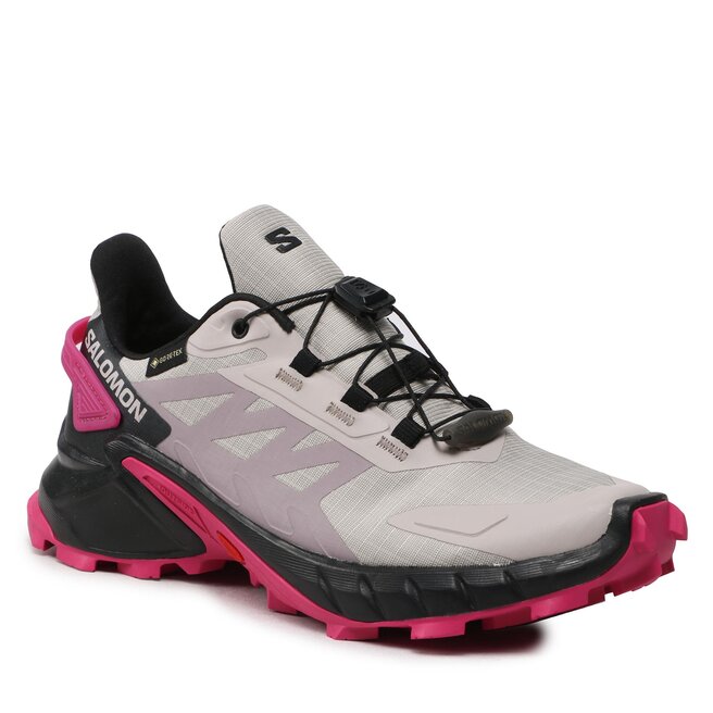 Salomon Pantofi Salomon Supercross 4 Gtx W GORE-TEX 417355 20 V0 Ashes Of Roses/Black/Very Berry