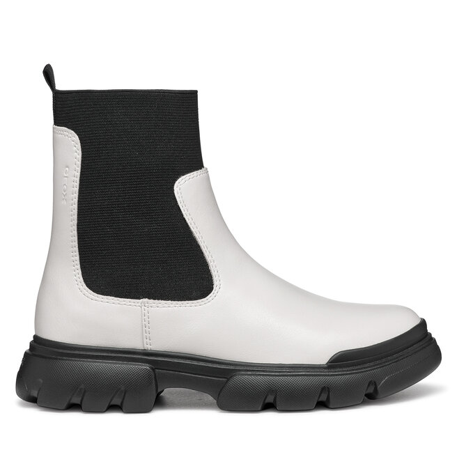 Kozaki Geox J Junette Girl J46HVC 0BCNH - S Écru