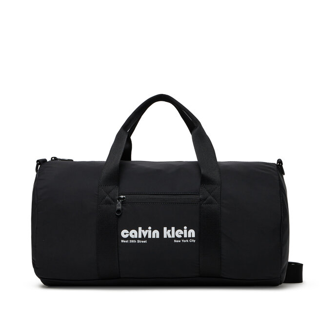 Torba Calvin Klein Jeans Ckj Graphic Ck Crossbody Duffle - Czarny