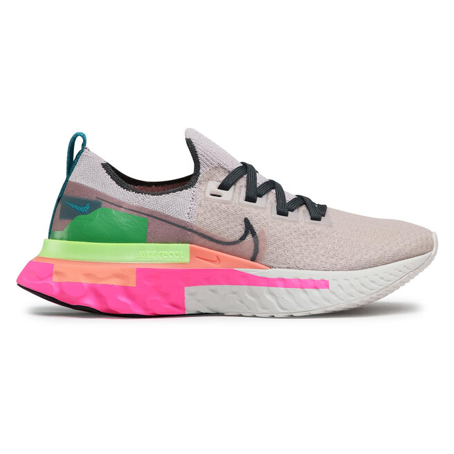 nike react infinity run flyknit violet ash