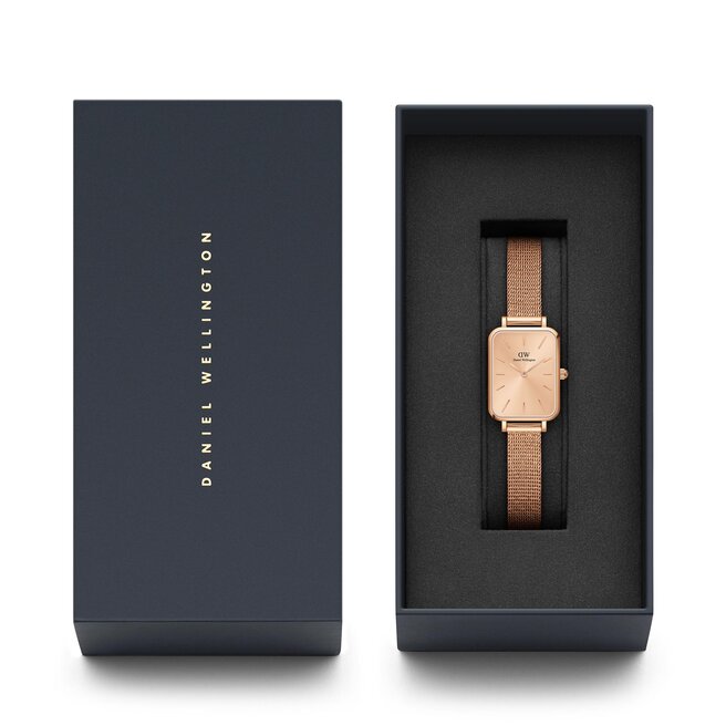Daniel Wellington Hodinky Daniel Wellington Quadro DW00100484 Rose Gold/Rose Gold