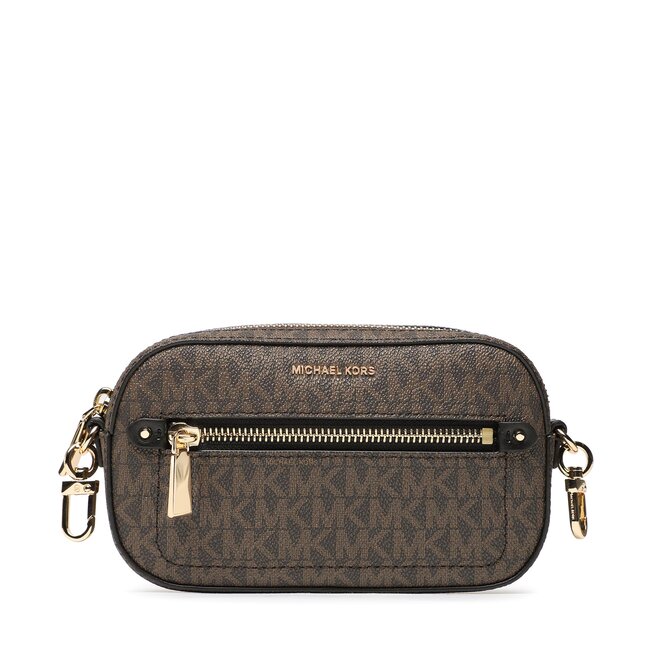 Geantă MICHAEL Michael Kors Jet Set 32R3GJ6C4L Brown/Blk 32R3GJ6C4L imagine noua 2022