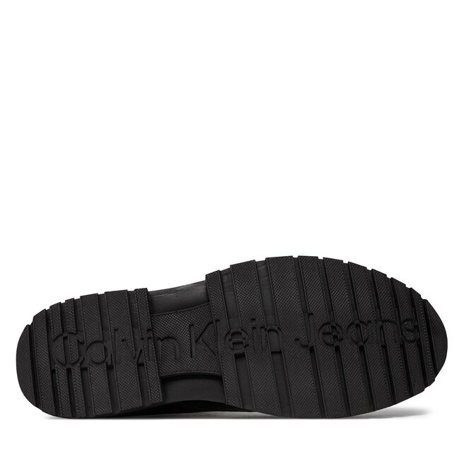 Calvin Klein Jeans Ghete Calvin Klein Jeans Eva Mid Laceup Boot Lth YM0YM00751 Triple Black 0GT