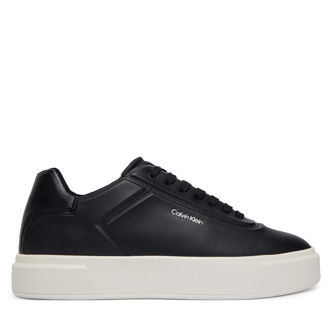 Sneakersy Calvin Klein Basket Cups Oxf Lup Hf Lth YM0YM01452 Czarny