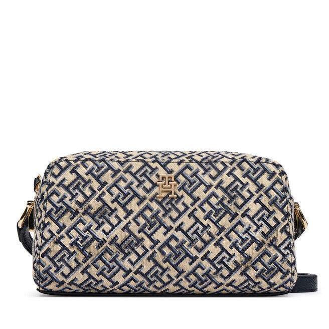 Torebka Tommy Hilfiger Th Grace Camera Bag Jacquard AW0AW18864 Granatowy -