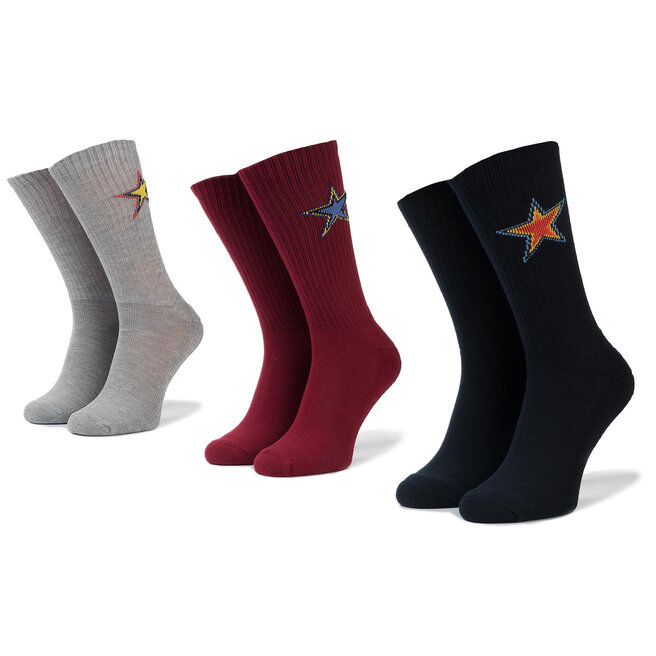 Lot de 3 paires de chaussettes hautes femme Converse E864H 3010