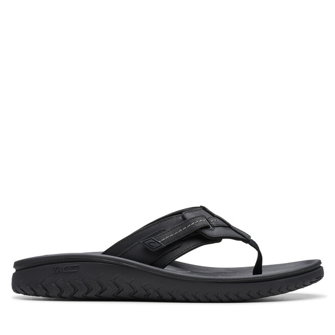 Japonki Clarks Wesley Sun - Czarny