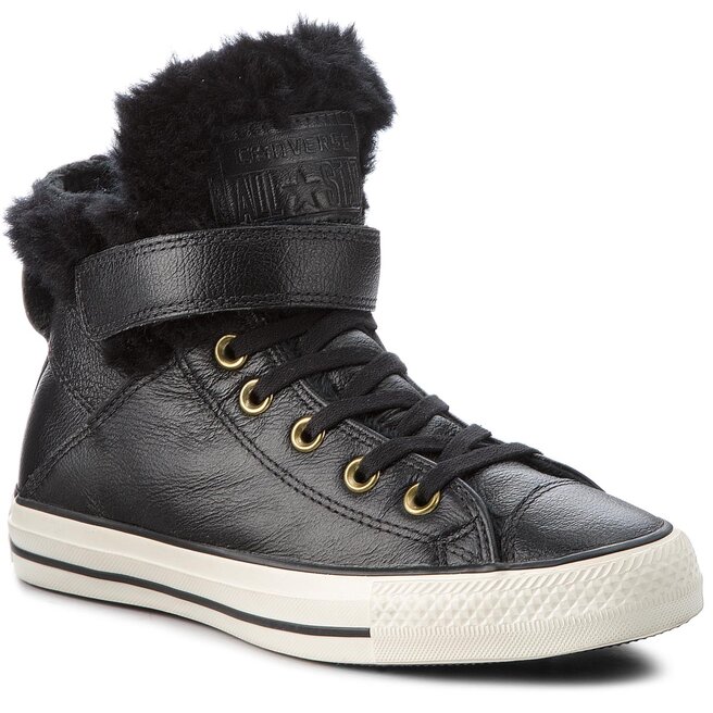 Sneakers Converse Ctas Brea Leath 553394C Black Black Egr escarpe