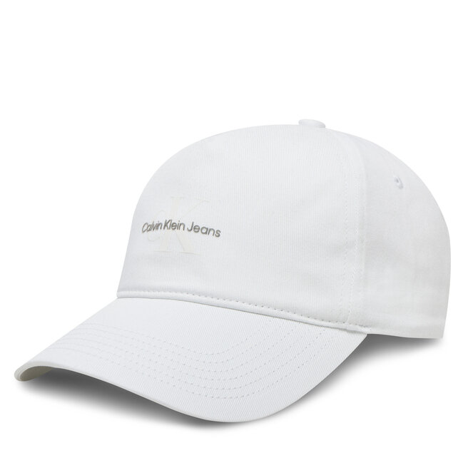 Czapka z daszkiem Calvin Klein Jeans Printed Monologo Cap - Biały