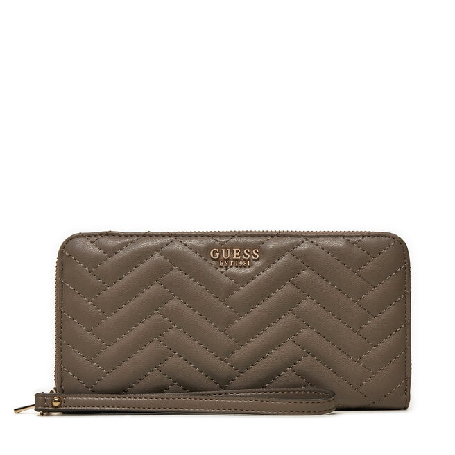Duży Portfel Damski Guess SWQG95 - Brązowy