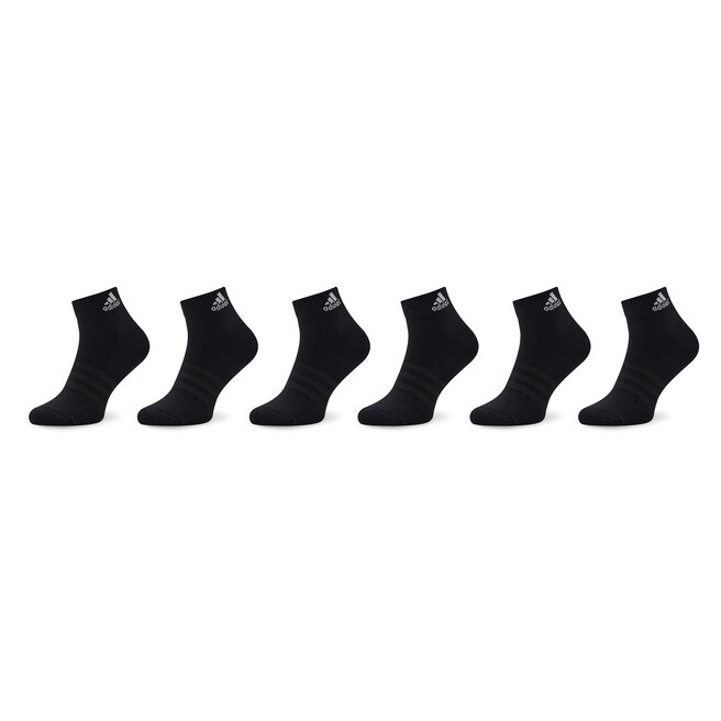 Σετ 6 ζευγάρια κοντές κάλτσες unisex adidas Cushioned Sportswear IC1291 Black/White