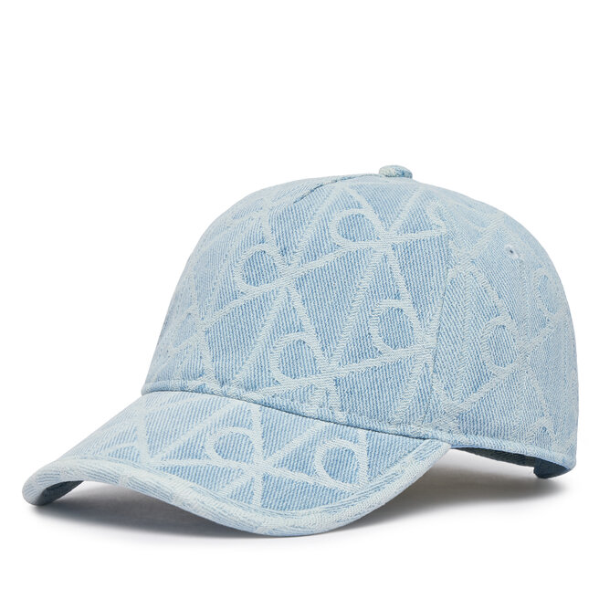 Czapka z daszkiem Calvin Klein Aop Jacquard Denim Bb Cap LV04F5069G Niebieski -