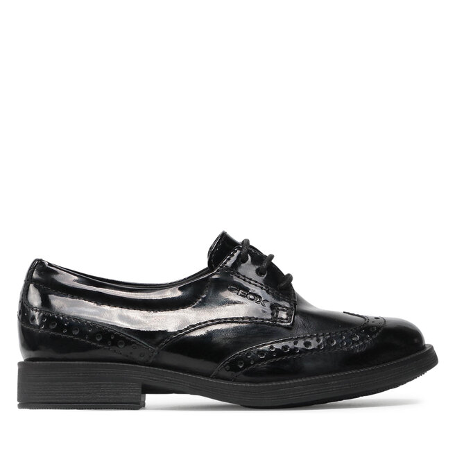 Półbuty Geox J Agata D J8449D 00066 - M Czarny