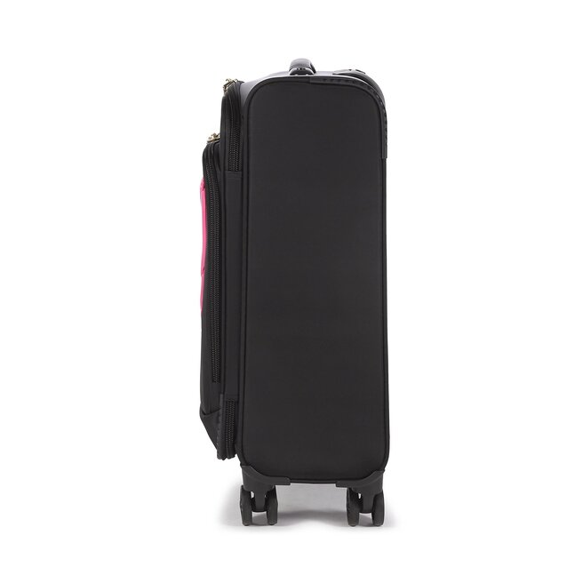 LOVE MOSCHINO Kis szövetborítású bőrönd LOVE MOSCHINO JC5101PP1GKX000C Nero/Fuxia
