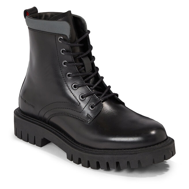 Ορειβατικά παπούτσια Tommy Hilfiger Premium Casual Chunky Lth Boot FM0FM04756 Black BDS