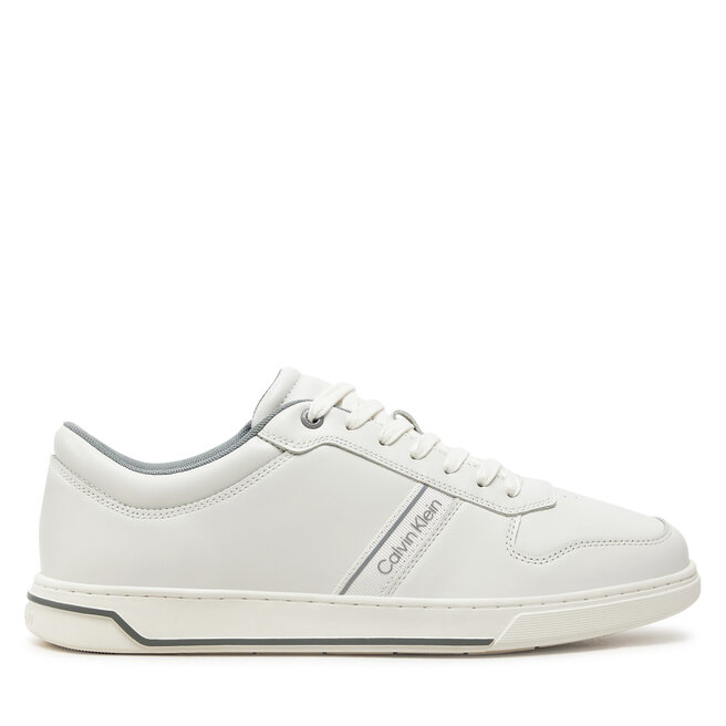 Sneakersy Calvin Klein Low Top Lace Up Logo - Biały