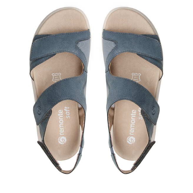 Remonte grau Slipper (1-tlg), Herausnehmbare Innensohle, für Einlagen
