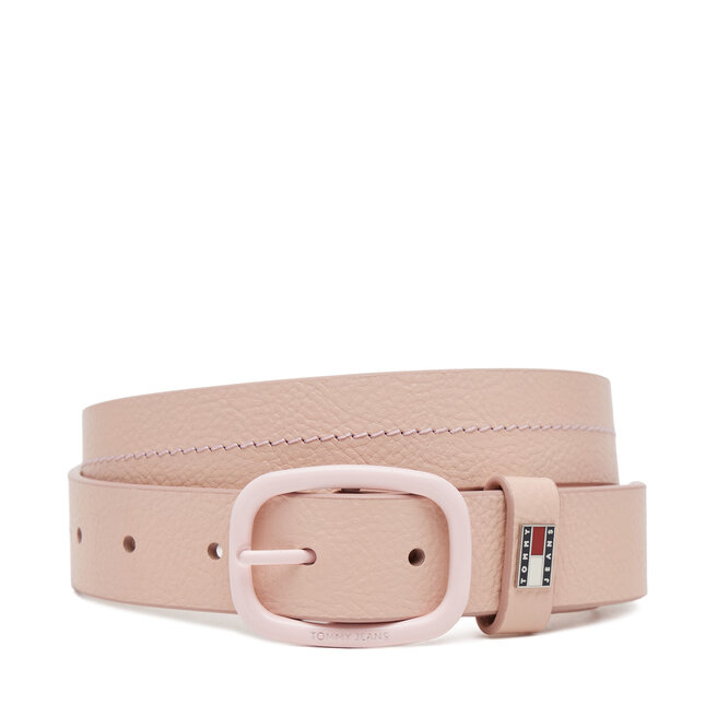 Pasek Damski Tommy Jeans Tjw Oval Tonal 3.0 - Różowy
