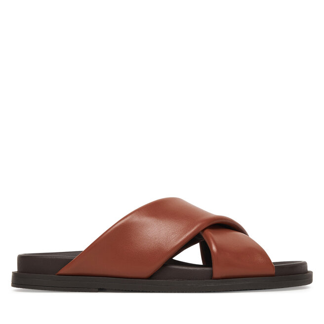 Klapki Geox D Adelash D55YWB 000TU C6014 Brązowy -