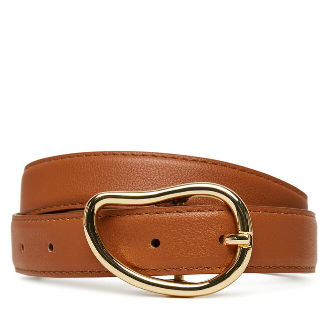 Pasek Damski Pieces Pcsigne Jeans Belt - Brązowy