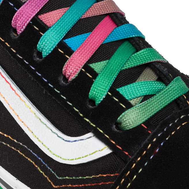 Vans rainbow store glitter old skool