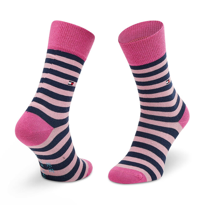 Tommy Hilfiger Set di 2 paia di calzini lunghi unisex Tommy Hilfiger 100000816 Pink Combo 009