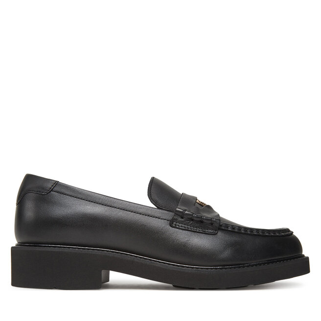 Lordsy Tommy Hilfiger Crest Squarish Toe Penny Loafer - Czarny