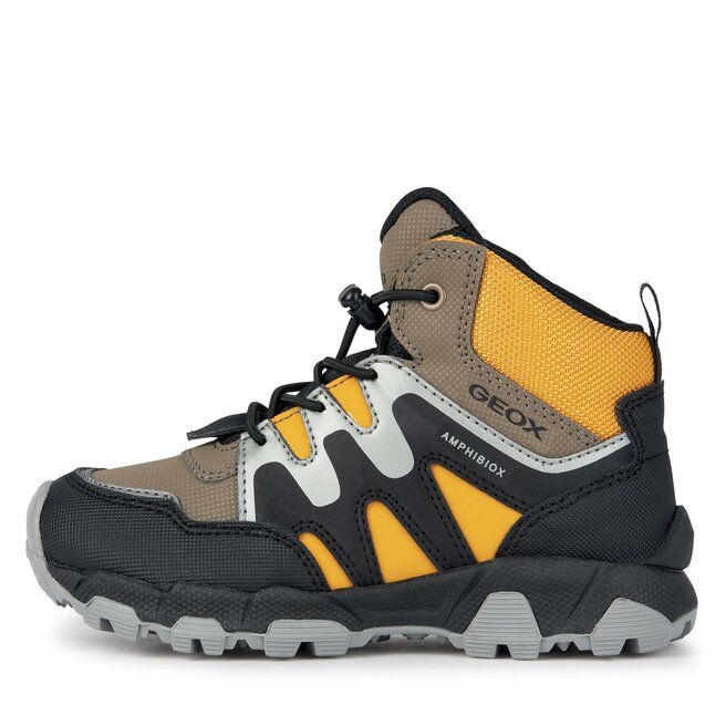 Geox Sneakers Geox J Magnetar Boy B Abx J263ZA 0CEFU C6F2G D Brown/Dk Yellow
