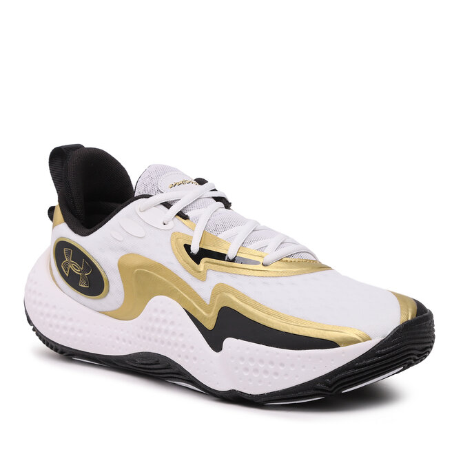 Under Armour Cipő Under Armour Ua Spawn 5 3026285-101 White/Black/Metallicgold
