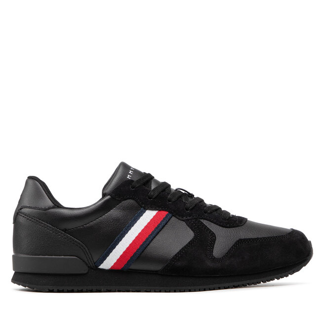 Tommy Hilfiger Αθλητικά Tommy Hilfiger Iconic Leather Runner FM0FM03272 Black BDS