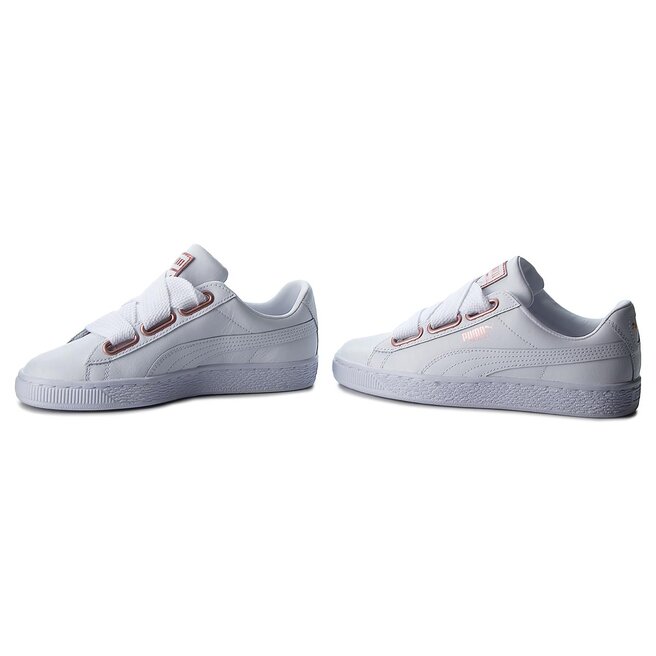 puma basket heart leather